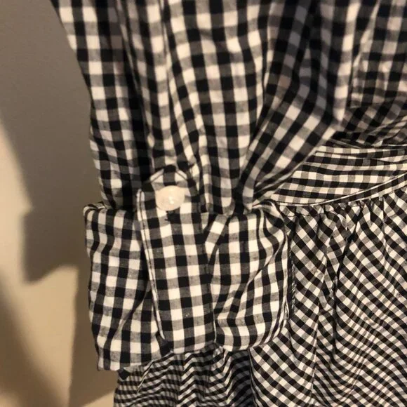 Black & White Checkered Swing Dress - Picture 5 of 10